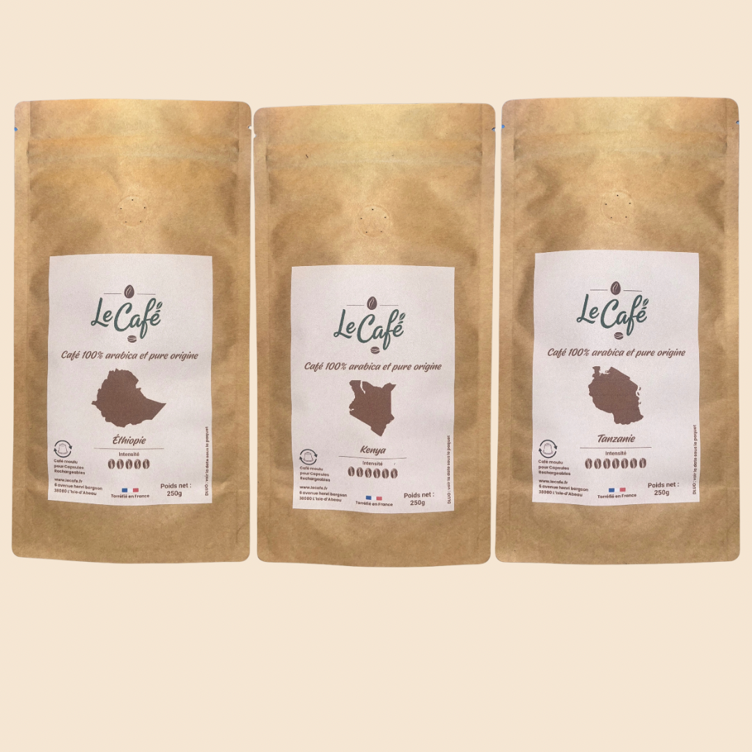 Box découverte 3 cafés d'Afrique